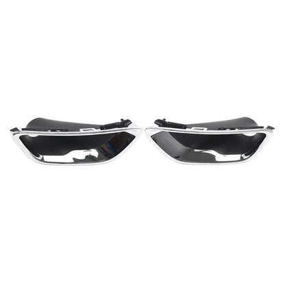 1 Pair Fog Light Lamp Cover Bezel Chrome Trim For Jeep Grand Cherokee 2017-2021
