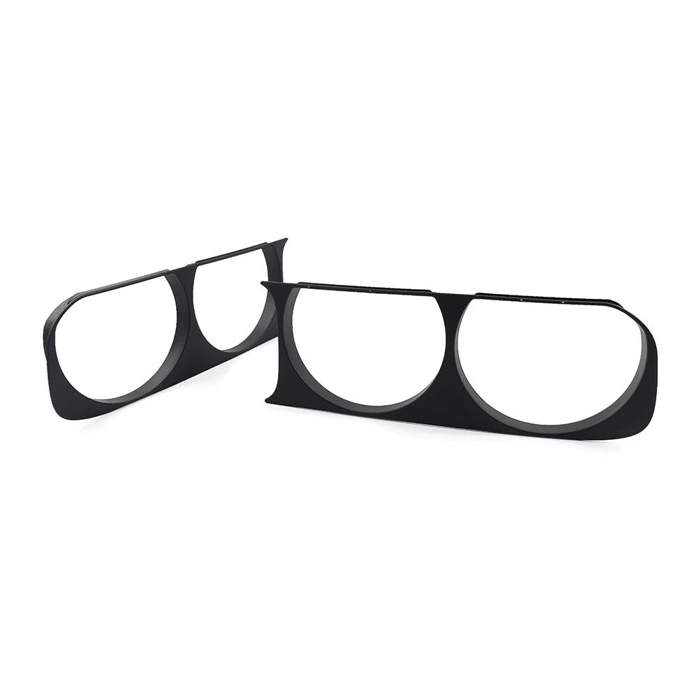 Headlight Headlamp Bezel Frame Trim For Dodge Challenger 2008-2014 Matte Black