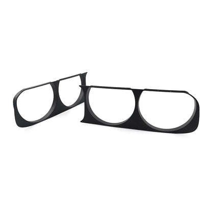 Headlight Headlamp Bezel Frame Trim For Dodge Challenger 2008-2014 Matte Black