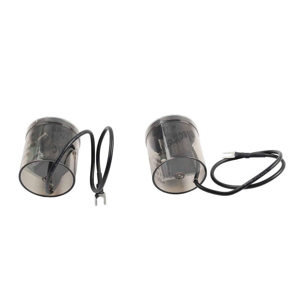 12V 2Pin LED Flasher Relay Heavy Duty Turn Signal with Ground Wire EF32 20Amps
