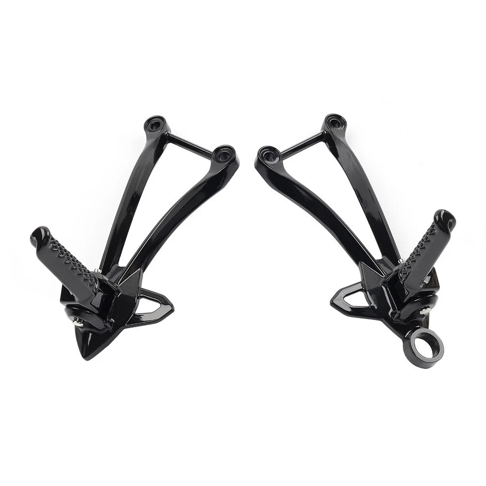 Rear Passenger Footpegs Pegs Bracket For Kawasaki Ninja ZX6R 09-24 ZX10R 2008-10