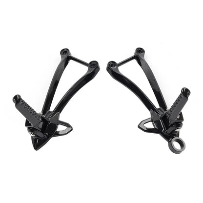 Rear Passenger Footpegs Pegs Bracket For Kawasaki Ninja ZX6R 09-24 ZX10R 2008-10