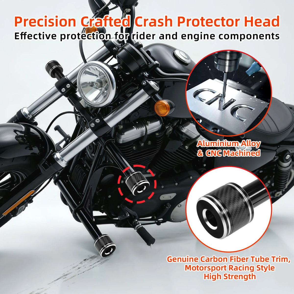 Engine Guard Crash Bar Fit For Harley Sportster XL883 XL1200 Custom 48 72 04-22