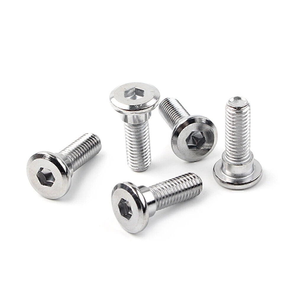 5x M8x25mm x 1.25 Steel Bolts Ti Hex Socket Disc Brake Rotor Screws Fasteners US