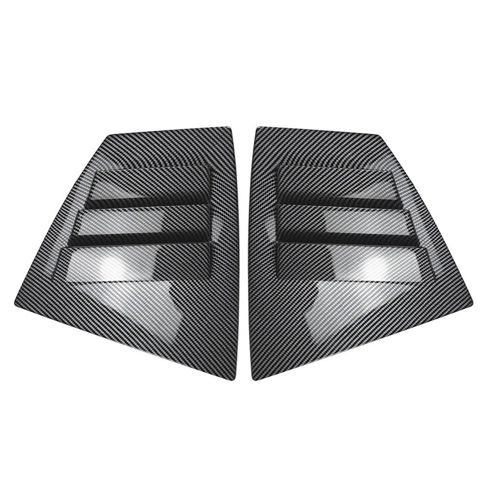 2pcs ABS Rear Window Shutter Louvers Cover Trim For Subaru WRX STI VA 2014-2021