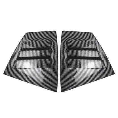 2pcs ABS Rear Window Shutter Louvers Cover Trim For Subaru WRX STI VA 2014-2021