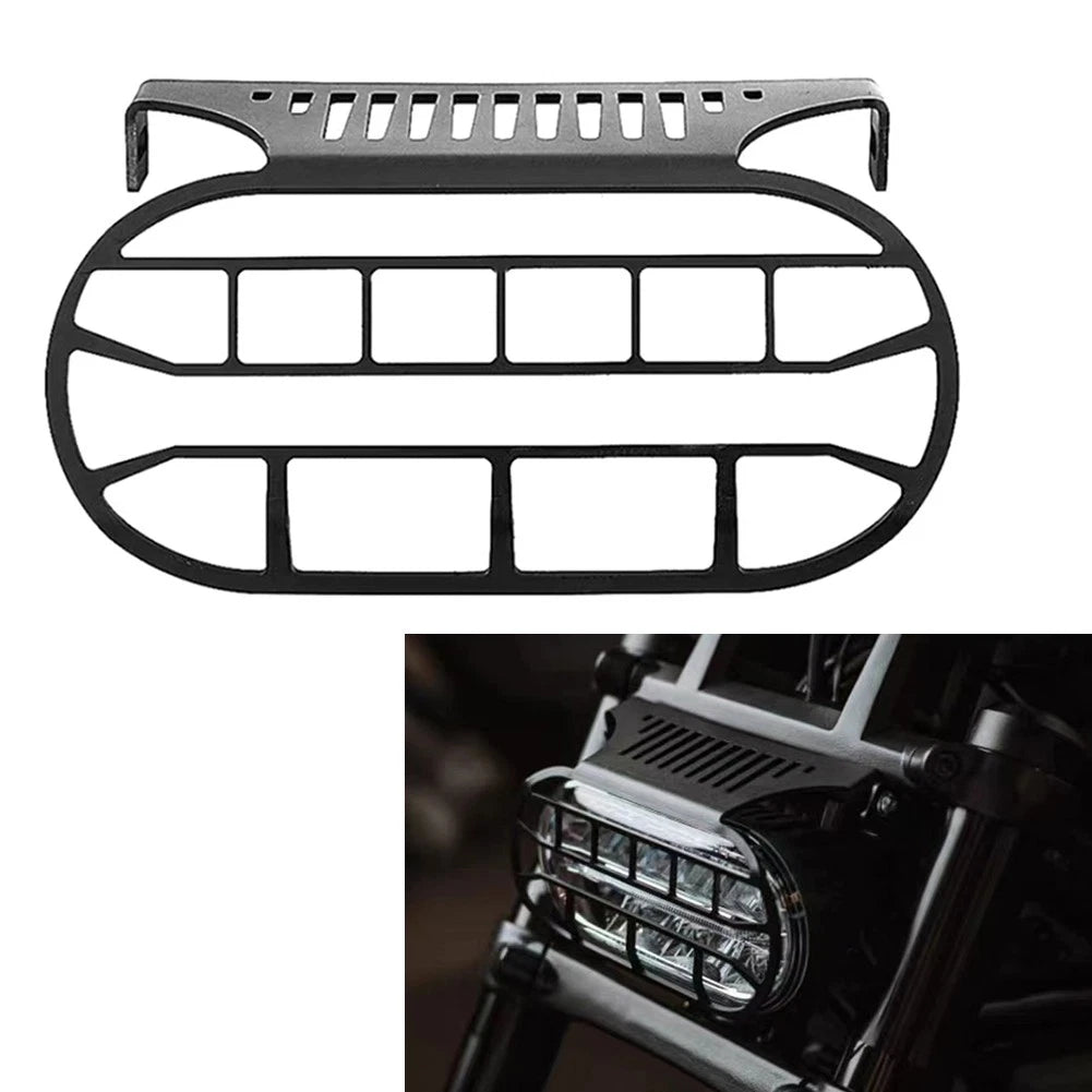 Headlight Grille Guard Cover Black Fit Harley Sportster S 1250 RH1250S 2021-2023