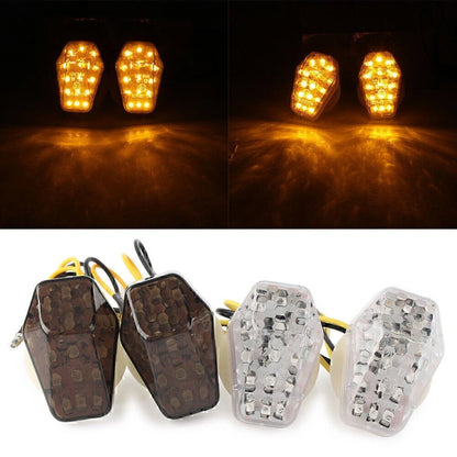 Lens LED Turn Signal Indicators For Suzuki GSXR600 750 Bandit 600S 1200S Smoke
