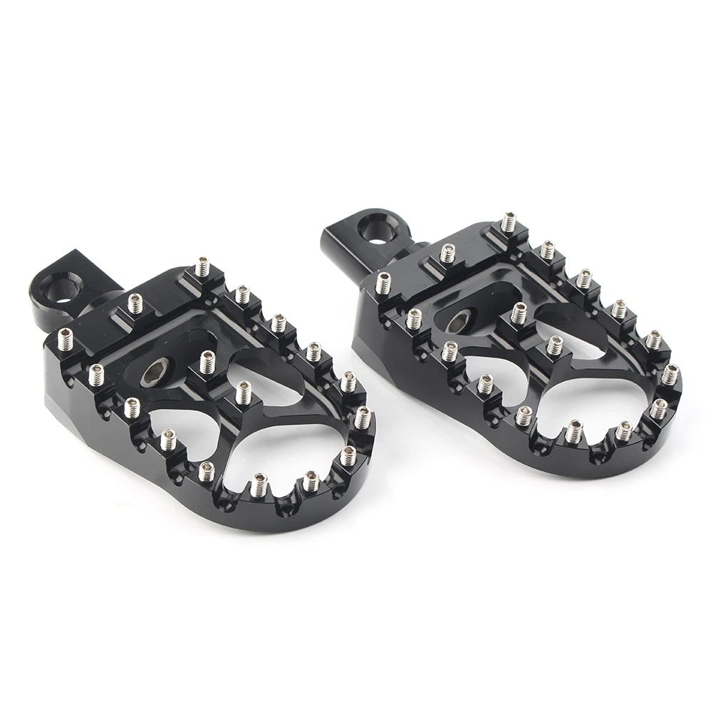 Wide Foot Peg MX Style For Harley Dyna Sportster Iron 883 Fatboy Bobber