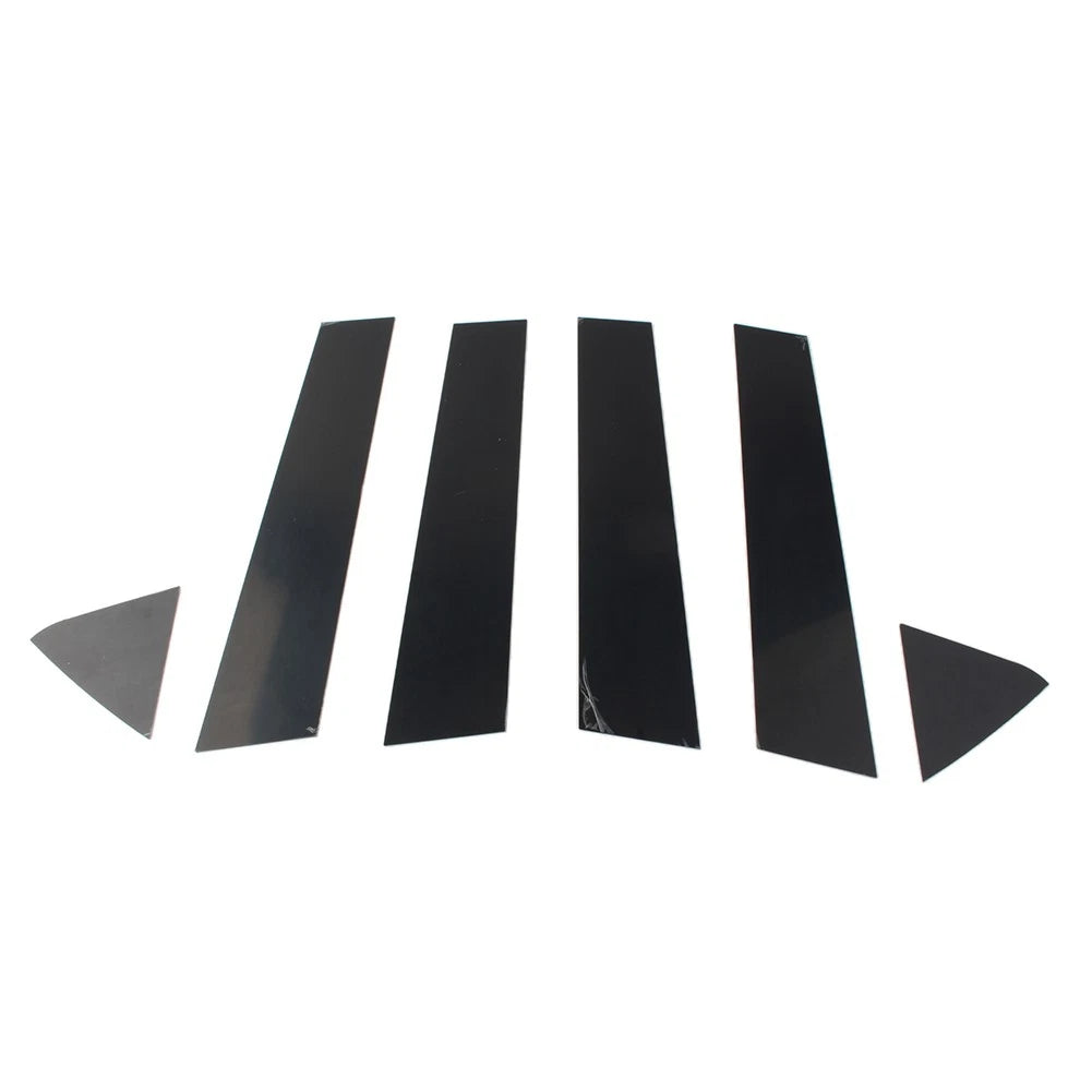 6 Pcs Car Window Pillar Posts Door Trim Bright Black For Dodge Charger 2006-2010