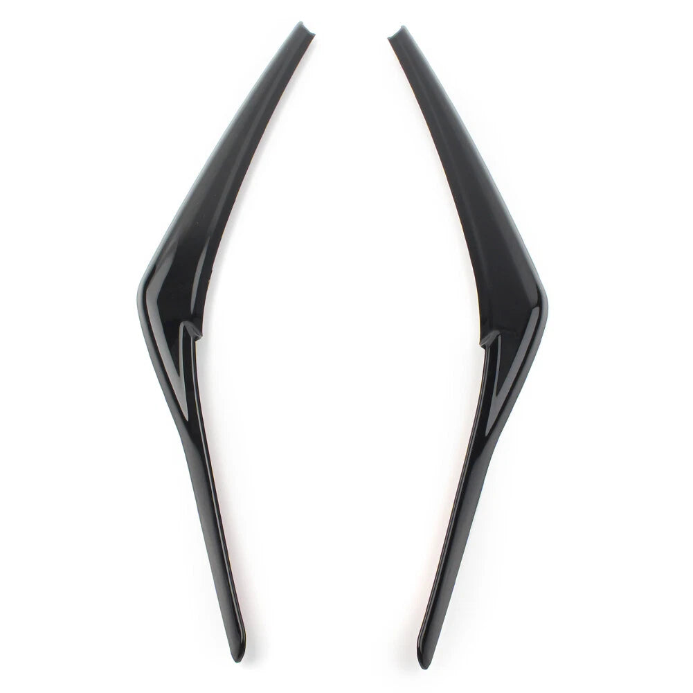 Headlight Eyebrow Decoration Cover Trim Black Fit Toyota Camry SE XSE 2018-2024