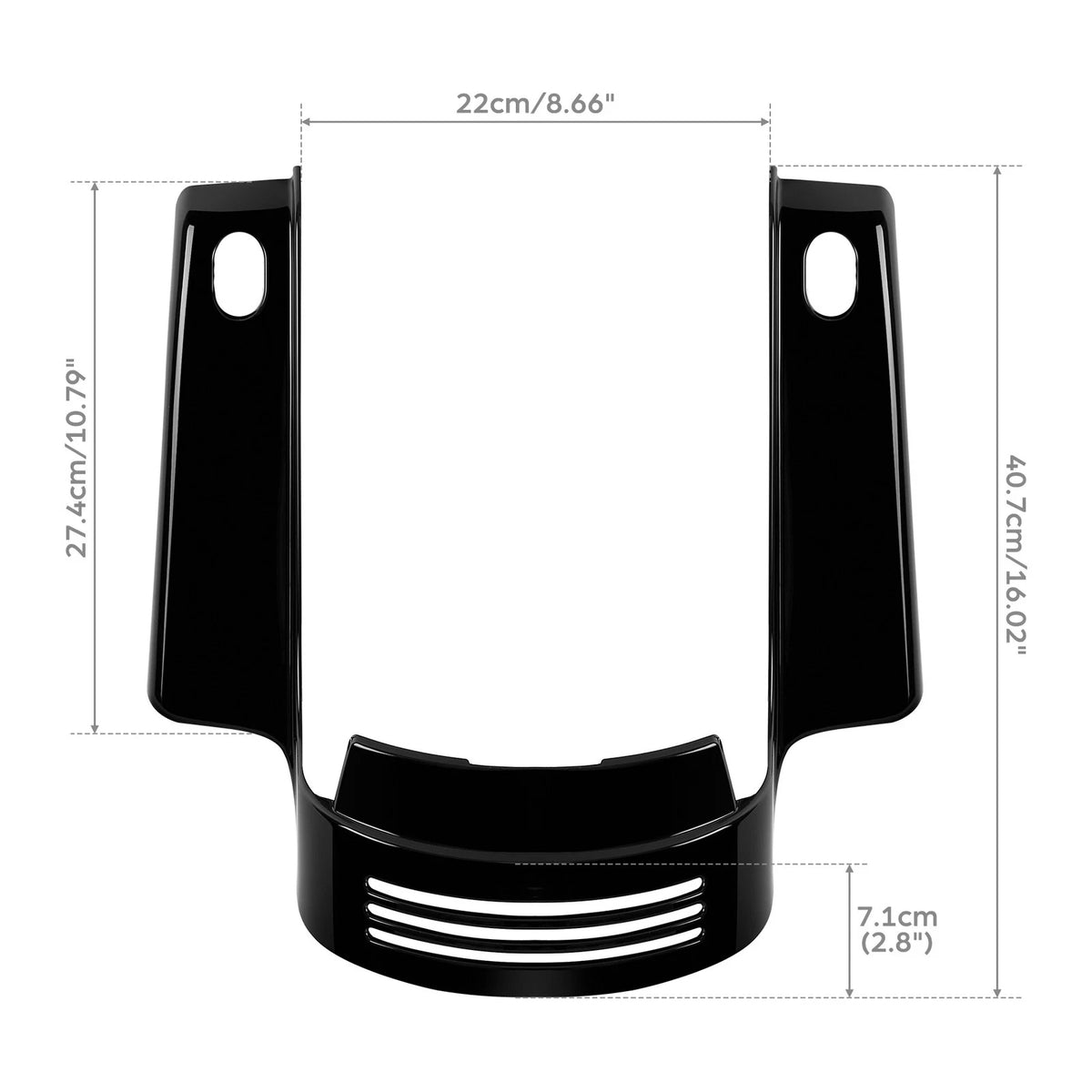Gloss Black Rear Fender Fascia Fit For Harley Touring Electra Road Glide 2014-Up