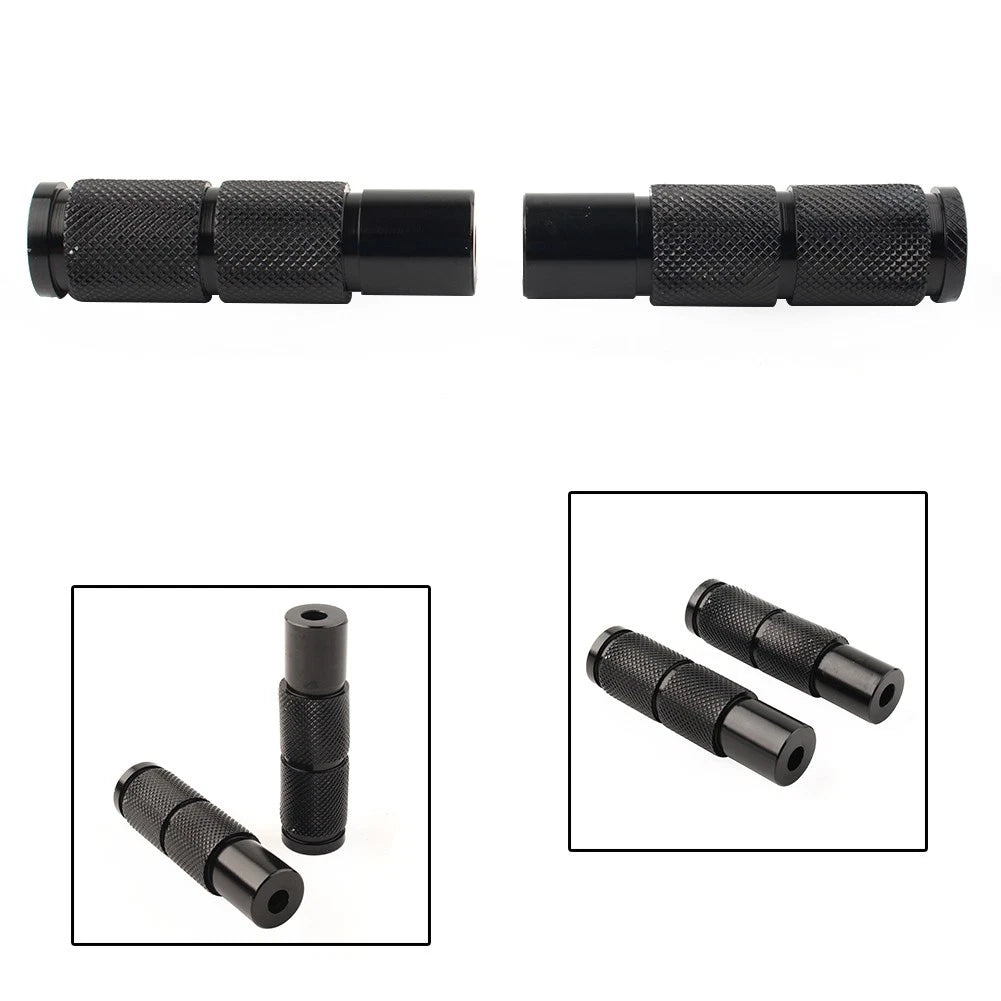 CNC Universal Motorcycle Bike Foot Pegs Footpegs Rear Set Pedals Racing Black