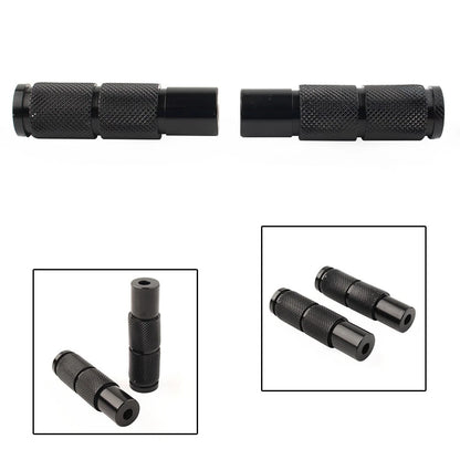 CNC Universal Motorcycle Bike Foot Pegs Footpegs Rear Set Pedals Racing Black