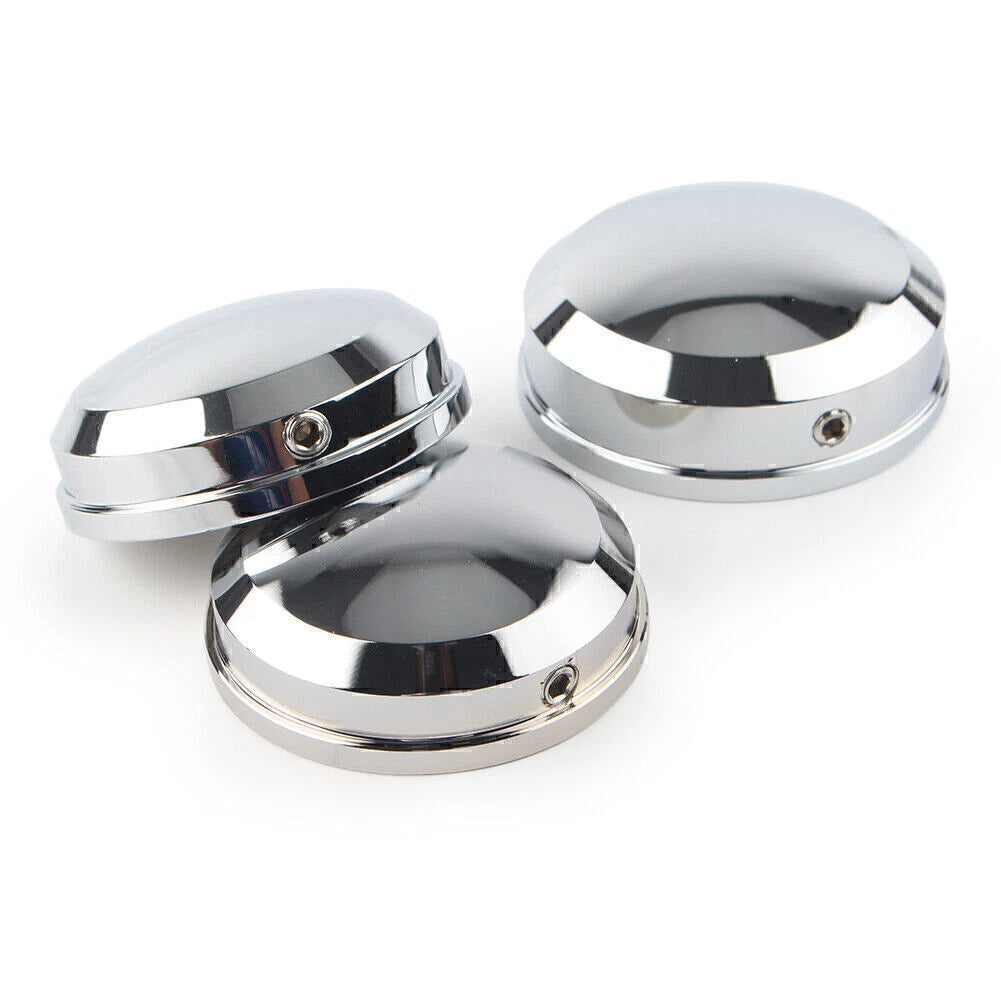 Upper Fork Stem Nut Covers Kit Chrome for Harley FLSS FLSTF FLSTFB FLSTFBS USA