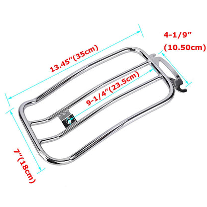 Rear Fender Solo Seat Luggage Rack For Harley Road King Street Glide Tour 97-15