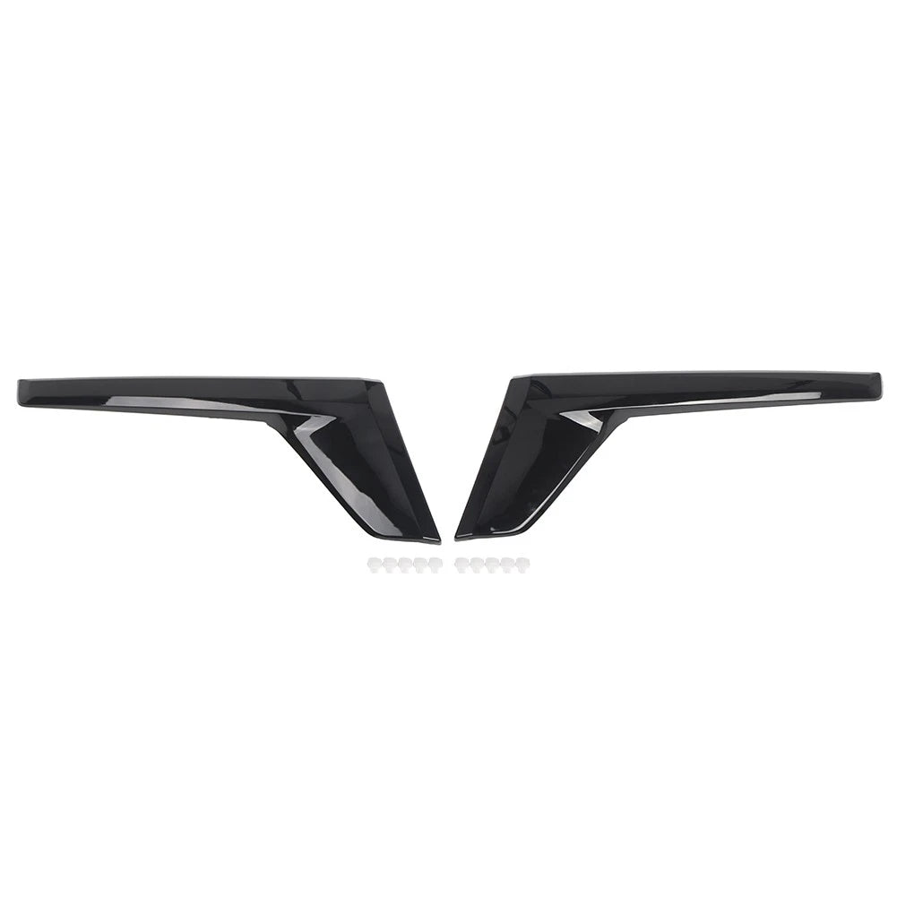 Front Bumper Hood Grille Glossy Black Kit For Toyota Land Cruiser LC200 2016-18