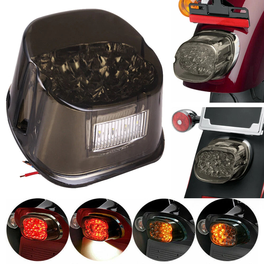 LED Tail Lights Turn Signal for Harley Fatboy Sportster Dyna Touring King Glide