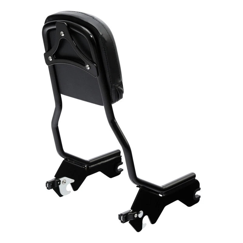 Sissy Bar Backrest Pad &Docking Hardware For Harley FXLR FXLRS FLSB 18-25 Black