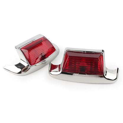 Fender Tip Light Front & Rear For Harley Davidson FLHT FLT FLHS FLHR Red Lens US