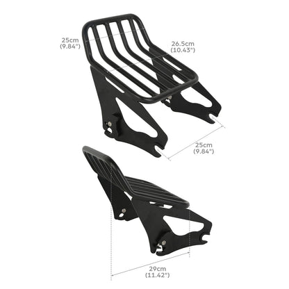 Detachable Two-Up Luggage Rack For Harley Touring Electra Road Glide King 09-Up