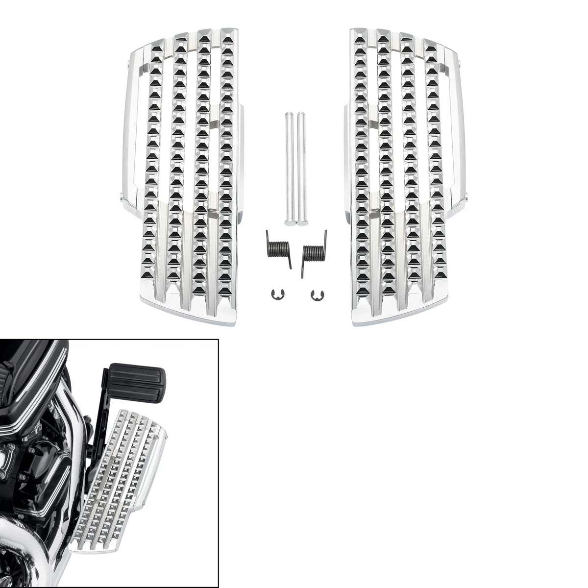 Front Rider Footboard Floorboard For Harley Softail Heritage Classic Fat Boy 18+
