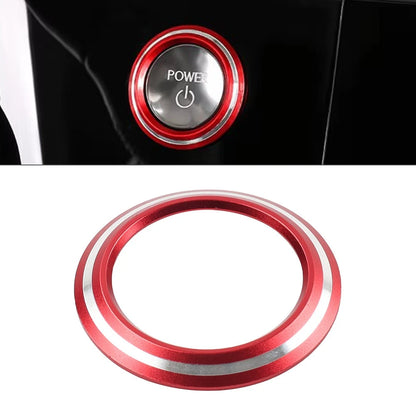 Red Engine Start Stop Button Cover Ring For Lexus NX250 350h 450h 2022-2024