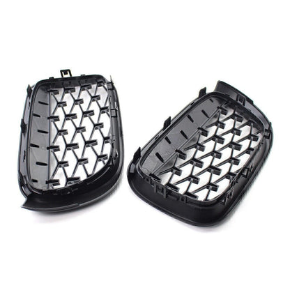 Fit BMW X3 F25 /X4 F26 2014-2017 Diamond Meteor Latest Style Front Kidney Grille