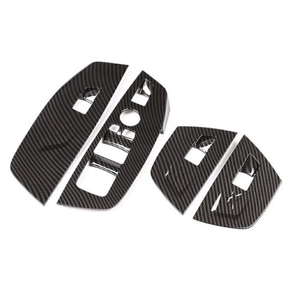 Carbon Fiber Inner Door Window Switch Trim Cover For BMW X3 X4 G01 G02 2018-2023