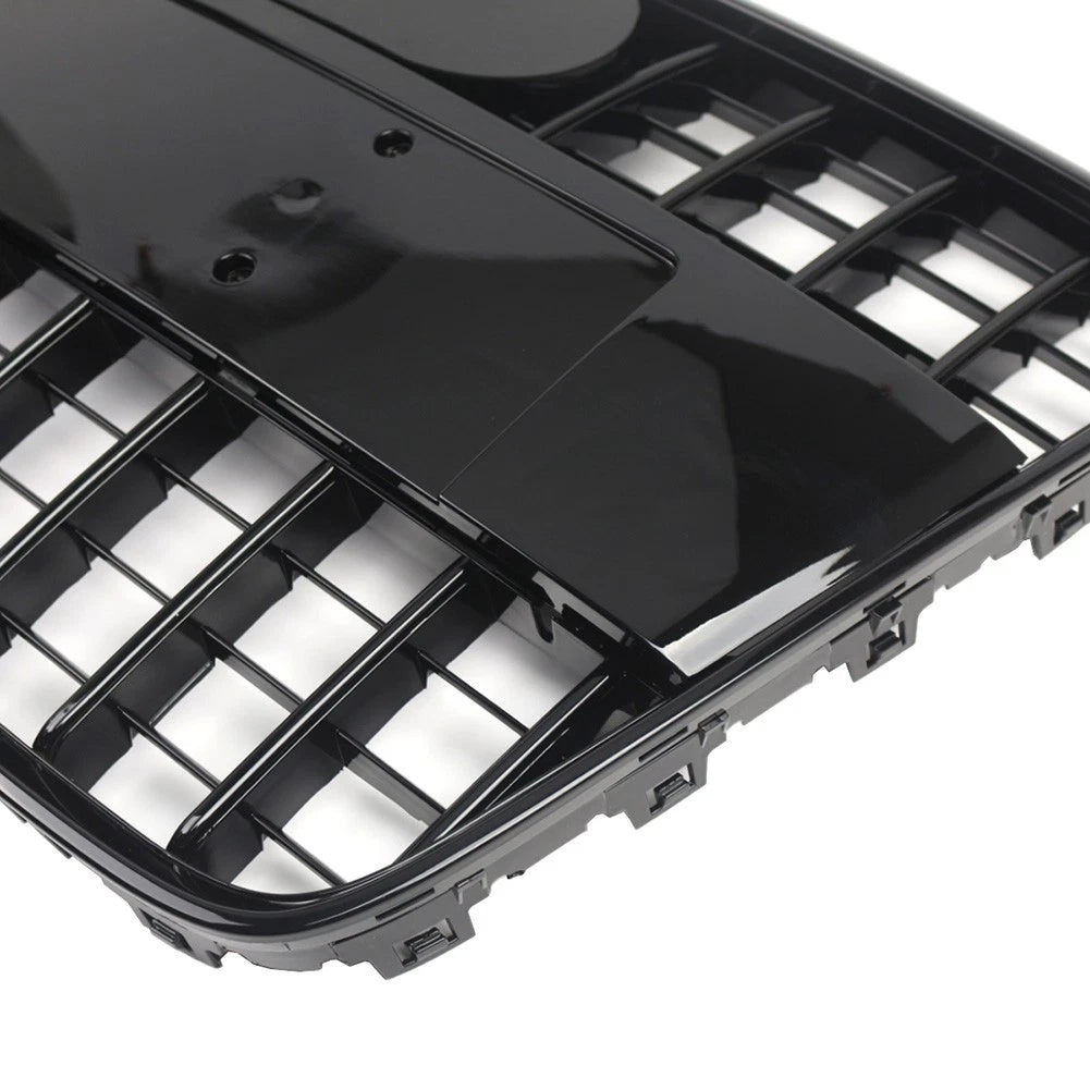 1 Piece Front Bumper Radiator Vent Grille For Audi Q7 2005-2015 Glossy Black