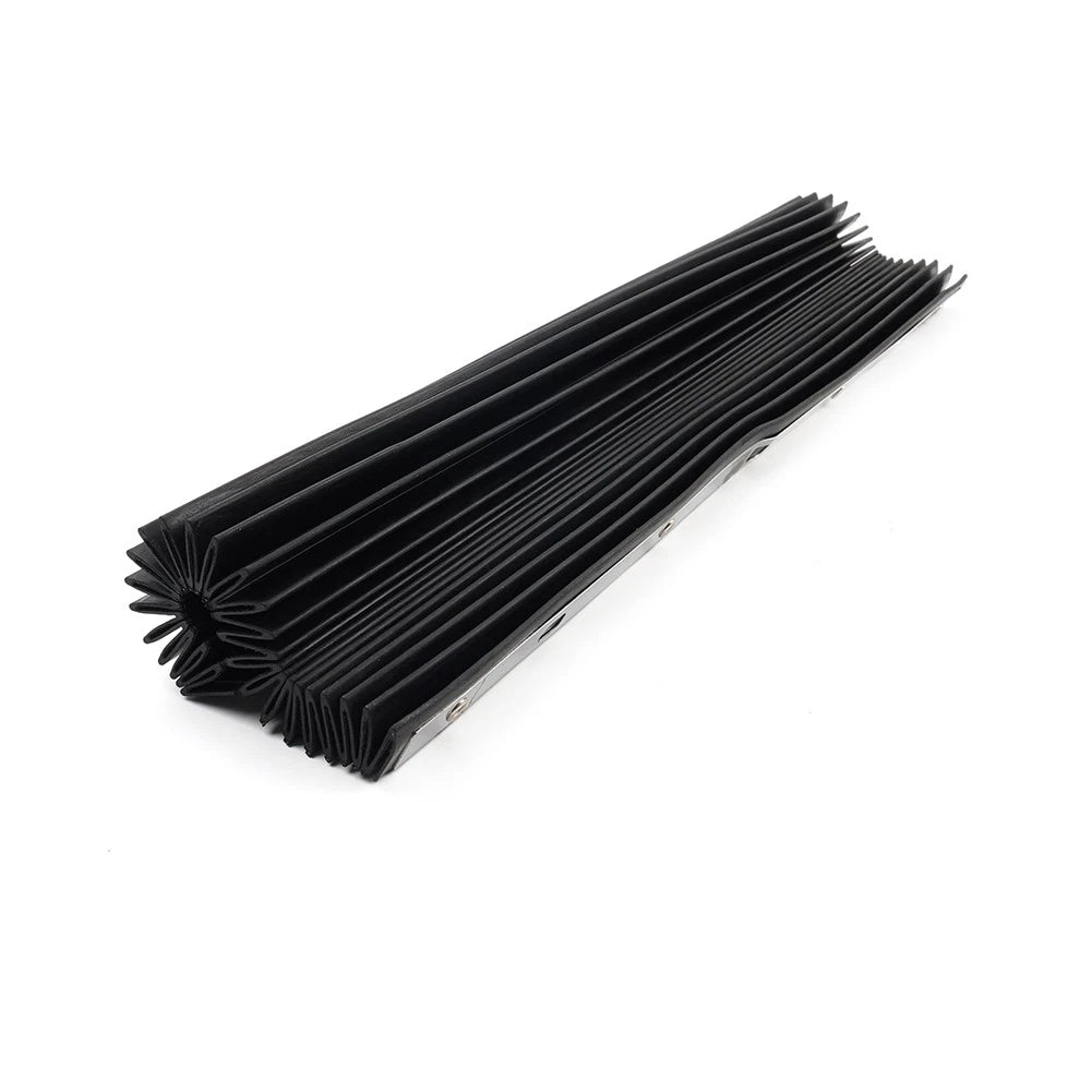1pc 400x600mm Rubber Accordion Way Cover for Bridgeport Milling Machine Tool Blk