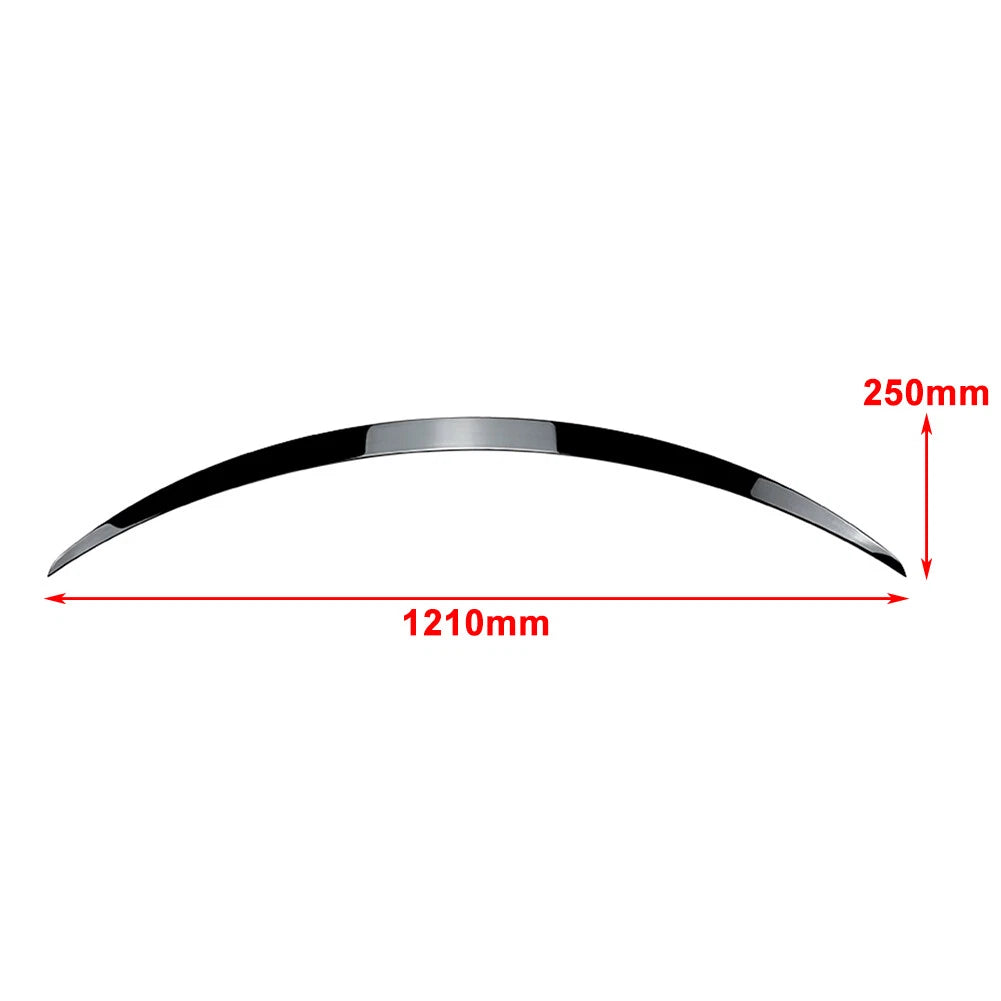1pc Rear Trunk Spoiler Wing ABS Fit For Tesla Model Y 2020-2023 Glossy Black