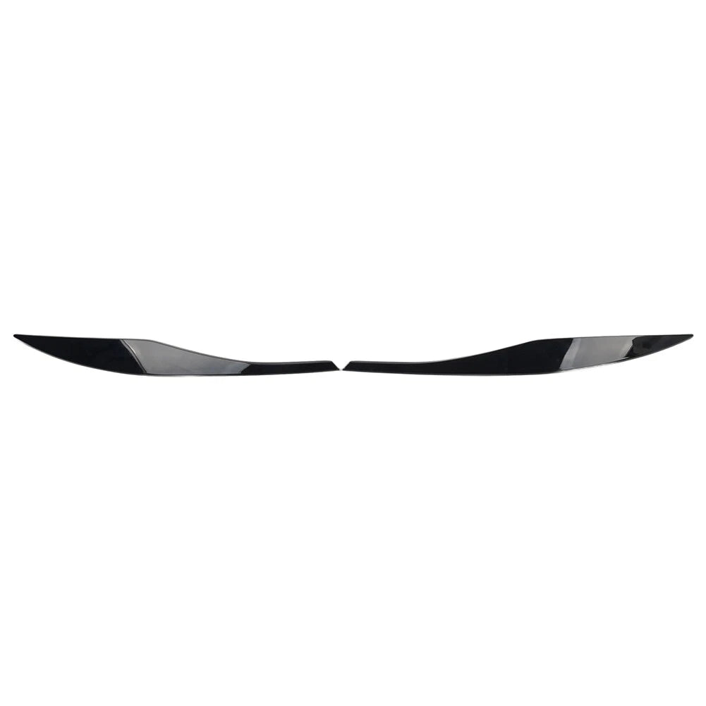 Headlight Eyelid Eyebrow Cover For BMW 3 Series E90 E91 2006-2011 Gloss Black