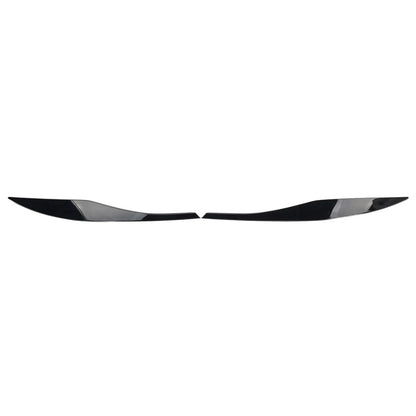 Headlight Eyelid Eyebrow Cover For BMW 3 Series E90 E91 2006-2011 Gloss Black