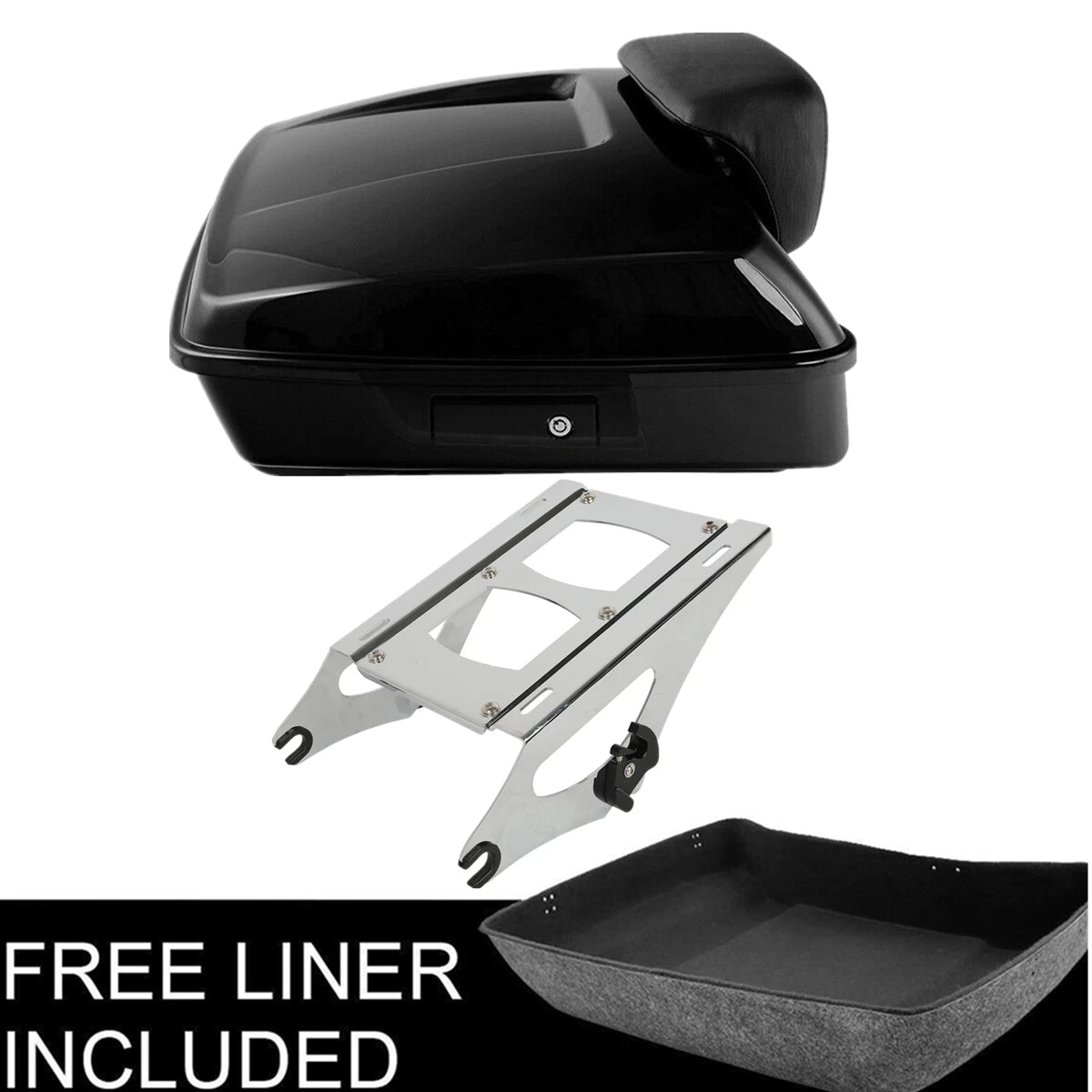 Chopped Trunk Backrest Mount Fit For Harley Touring Electra Road Glide 14-Up US