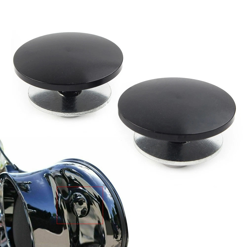 1 Pair Aluminum Inner Fairing Mirror Plugs For Harley Street Glide Trike FLHXXX