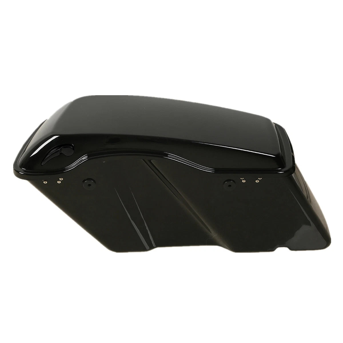 Hard Saddle Bags w/ Black Latch Fit For Harley Softail Fatboy FXST 1984-2017 16