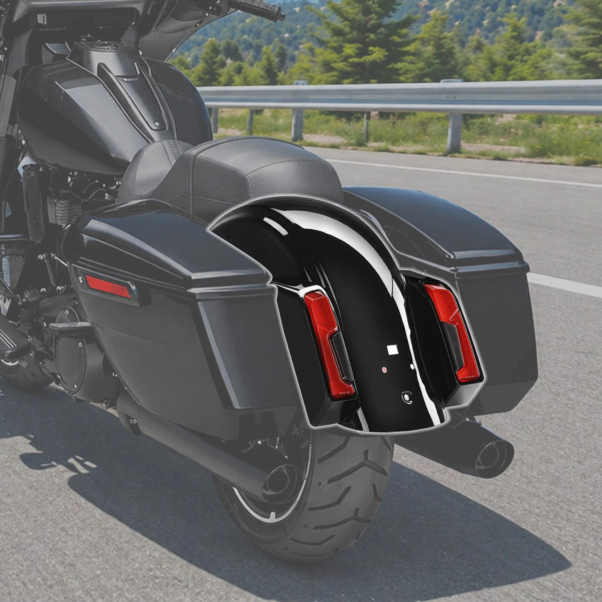 LED Rear Fender System Fit For Harley Touring CVO Street Glide FLHXSE 2023-26 25
