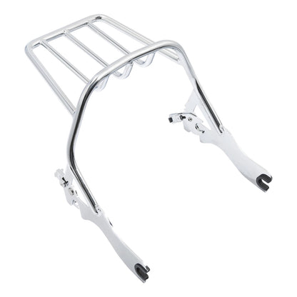 Chrome Two-Up Luggage Mount Rack Fit For Harley Softail Fat Bob FXFB 2018-2025