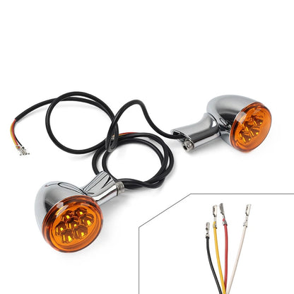 Rear Turn Signals Lights Fit For Harley Sportster XL 883 1200 1992-2023 Chrome