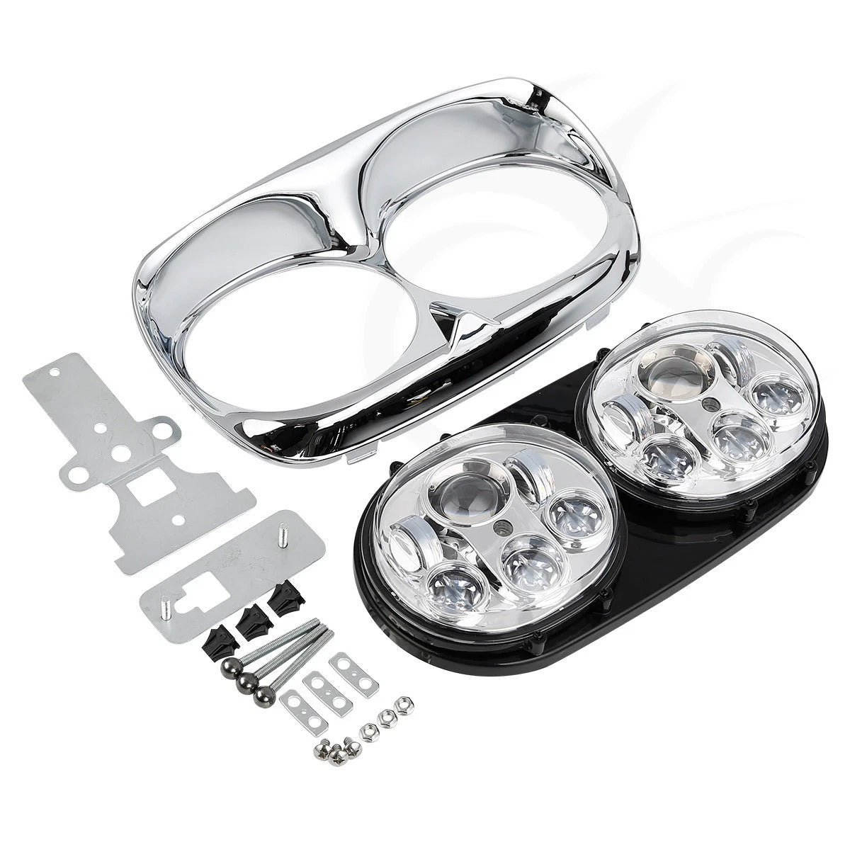 Unpainted Inner Outer Fairings & LED Headlight Fit For Road Glide FLTR 1998-2013