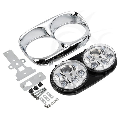 Unpainted Inner Outer Fairings & LED Headlight Fit For Road Glide FLTR 1998-2013