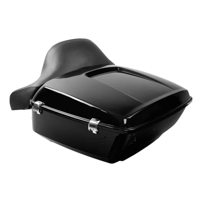 King Trunk w/ Backrest Pad Fit For Harley Touring Street Road Glide King 2014-26