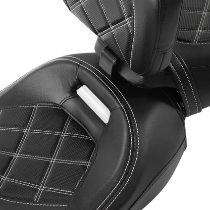 Driver & Passenger Seats Rider Backrest Fit For Harley Street Road Glide 2009-23