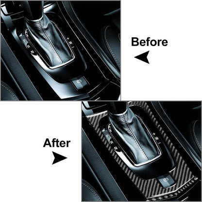 Carbon Fiber Center Gear Shift Interior Cover Trim For Cadillac CTS 08-13 Black