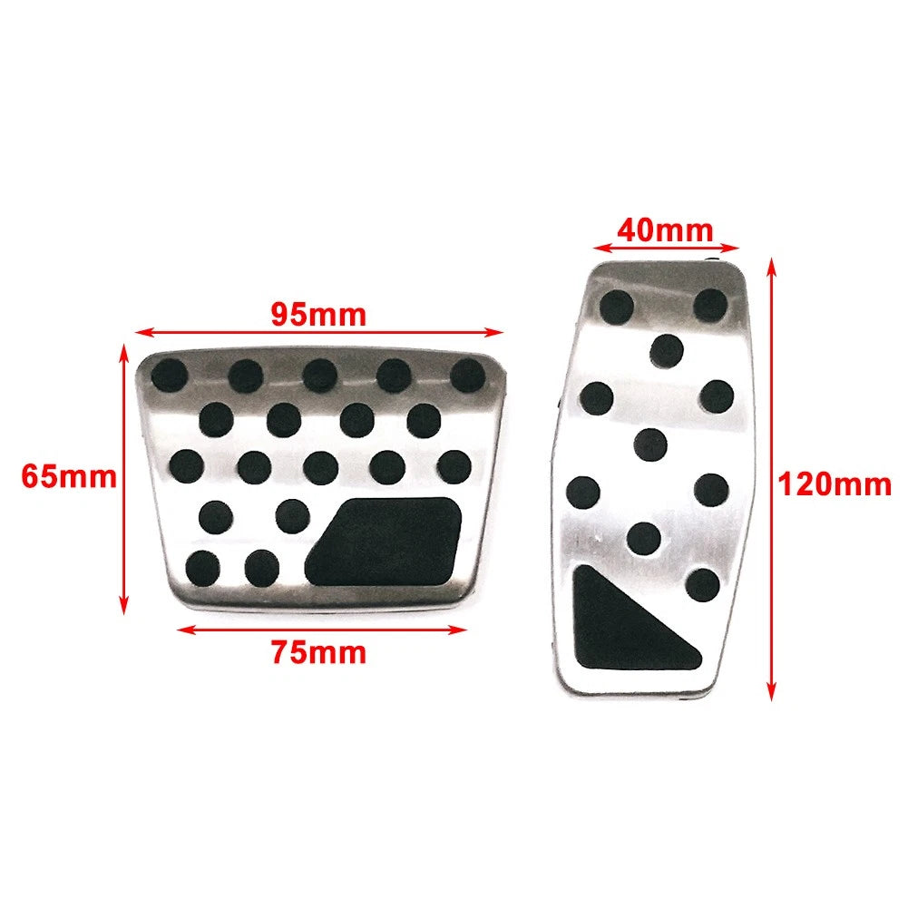 Steel Car Brake Gas Pedals Cover For Jeep Renegade Compass For Fiat 500X