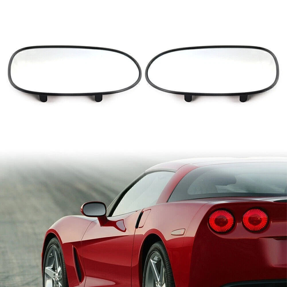 For 2005-2013 Chevrolet Corvette Mirror Glass Smooth Heated Left & Right Pair US