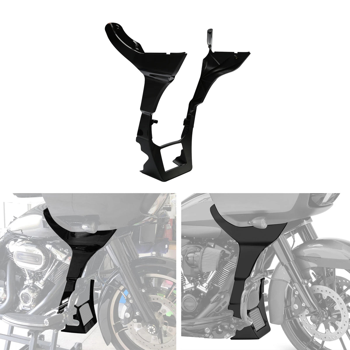 Unpainted Fairing Spoilers Cover Fit For Harley Road Glide FLTRX FLTRXS 2017-Up
