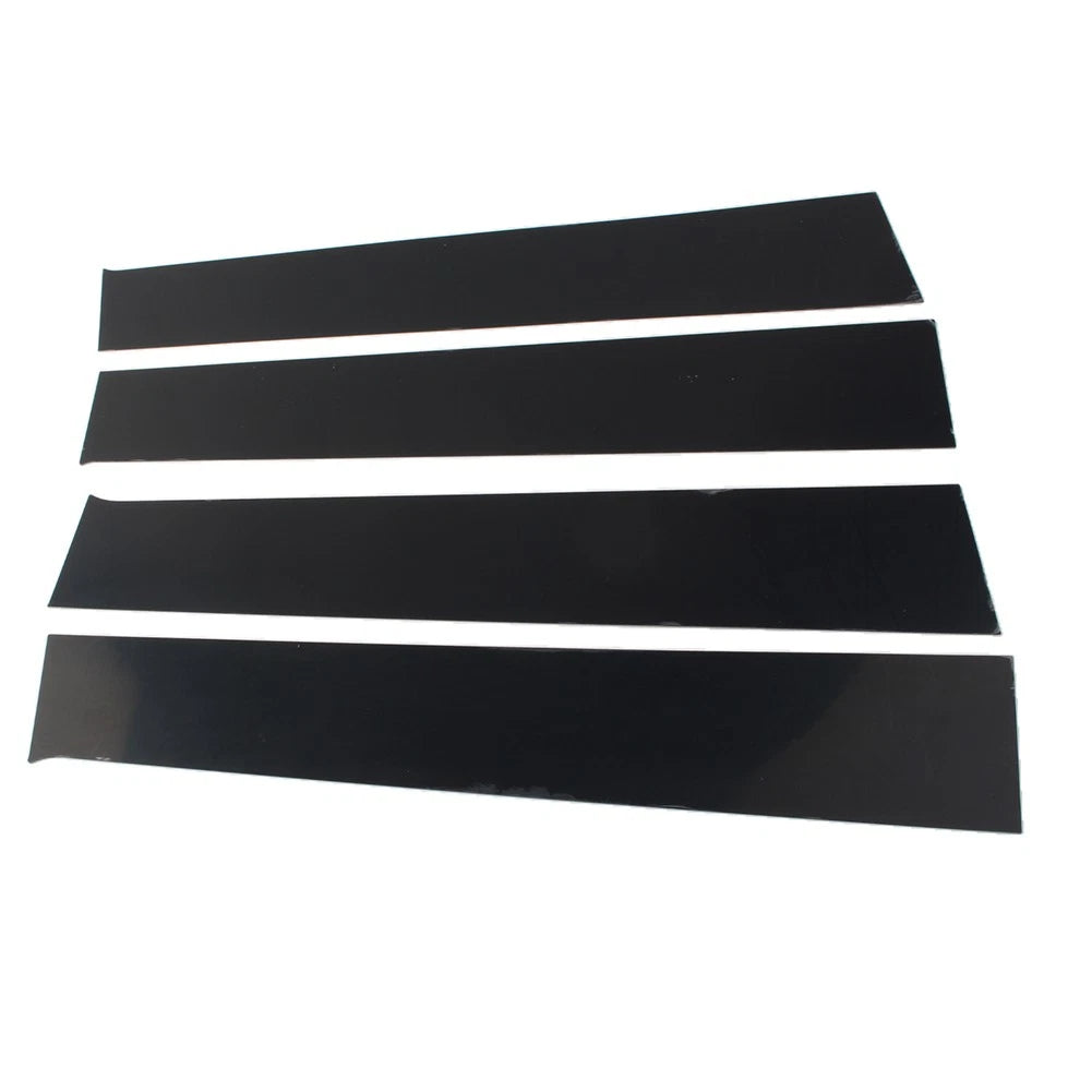 4 Pcs Bright Black Car Window Pillar Posts Door Trims For Dodge Ram 1500 2009-18