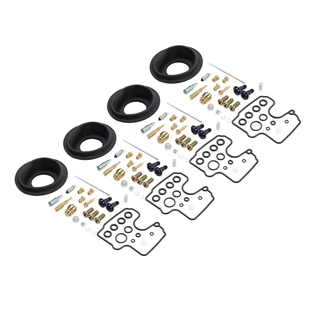 4 Sets Carburetor Carb Repair Rebuild Kits Gasket For Yamaha YZF-R1 1998-2001